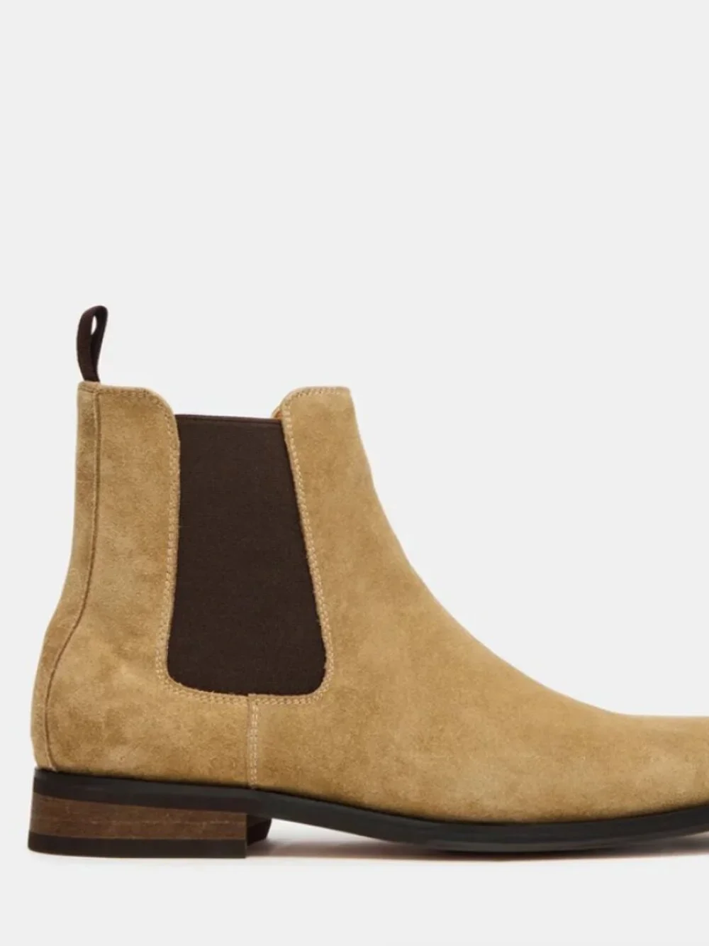 NIB Mens Steve Madden Aldair Chelsea Taupe Suede Boot Sz 11.5